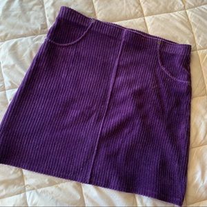 HUE Purple Mini Skirt